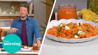 Jamie Oliver’s Quick amp Easy NoCook Pasta Sauce Recipes  This Morning [upl. by Eilzel]