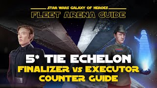 Here we go again Finalizer  5 Tie Echelon vs Executor Counter Guide  SWGOH Fleet Arena [upl. by Goren]