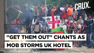 UK Rioters Vandalise Holiday Inn Express Chant quotGet Them Outquot As AntiImmigration Violence Spreads [upl. by Yelrac58]