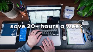 4 ONEMINUTE Habits That Save Me 20 Hours a Week  Time Management For Busy People [upl. by Htide]