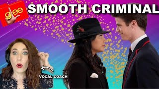 Singing Teacher Reacts Smooth Criminal  Glee  WOW They were [upl. by Boony276]