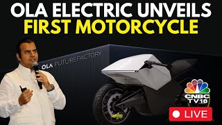 LIVE Ola Electric Launches EMotorcycle Series Roadster  ₹74999  Ola Electric Bhavish Aggarwal [upl. by Johanna]