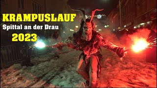 KRAMPUSLAUF in SPITTALDRAU  2023 [upl. by Ingamar]