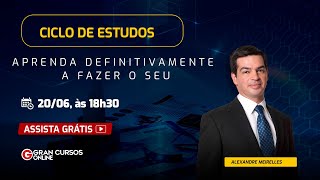 Ciclo de estudos – Aprenda definitivamente a fazer o seu com Alexandre Meirelles [upl. by Nwahsyd]