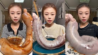 MUKBANG Blood Sausage 2 EATING SHOW 吃播 먹방 [upl. by Ardnasac]