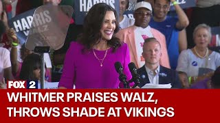 Whitmer on Walz The only governor I know who curses more than I do [upl. by Ixel]