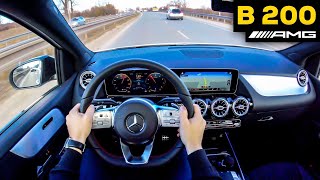 2019 MERCEDES B200 AMG DRIVE REVIEW NEW B CLASS ACCELERATION SOUND Highway City [upl. by Odie]