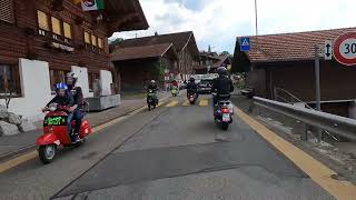 VWD 2023 Vespa World Days 2023 Schweiz 🇨🇭 Interlaken  Vier Pässe Tour vespa [upl. by Higinbotham]