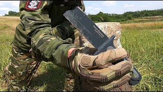 COLD STEEL Drop Forged Survivalist  KNIFE DESTRUCTION TEST  UNTIL IT BREAKS  52100 Carbon Steel [upl. by Nozicka]