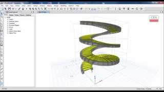 ETABSSpiral Stair Modeling [upl. by Ssilb]