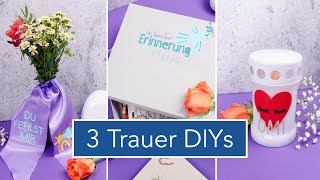 3 DIY Ideen für Trauer amp Beerdigungen mit Cricut [upl. by Thorman]