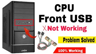 CPU Front USB Ports Not Working  Fix USB Port Not Working [upl. by Keon]