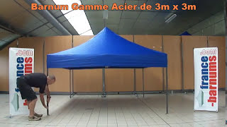 Montage 1 minute dune tonnelle 3x3m  France Barnums [upl. by Ylak]