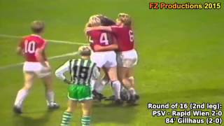 19871988 European Cup PSV Eindhoven All Goals Road to Victory [upl. by Tildy]