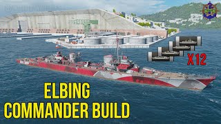 ✅Commander Build❗❗ELBING Build 2022 German Destroyer World of Warships [upl. by Newel504]