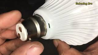 Unboxing LED RGB Bulb Light Smart Bluetooth Music Speaker  Bluetooth Speaker Light With RGB LED [upl. by Ellene]