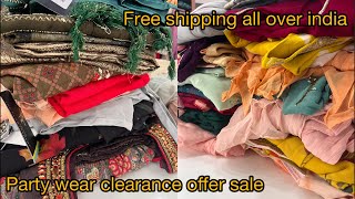 Party wear clearance offer sale limited stock available free shipping all over india cell9014200295 [upl. by Fanni]