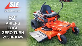 Review of Ariens 915285 Edge 52quot Zero Turn Mower 215 KAW [upl. by Anileh449]