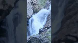 Beautiful Waterfall in Switzerlandmountains unterbach shortsviral nature walking switzerland [upl. by Nelle]