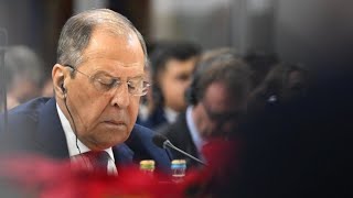 Russischer Außenminister Lawrow provoziert bei OSZETreffen [upl. by Jessee208]