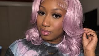 OUTRE PERFECT HAIRLINE 13x4 JEANNIE IN FRENCH LAVENDER WIG REVIEW REPOSTED FROM TIK TOK [upl. by Jeffy185]