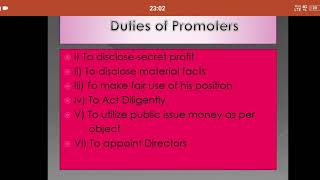 Rights Duties and Liabilities of promoters Preincorporation contract தமிழில் [upl. by Alain]