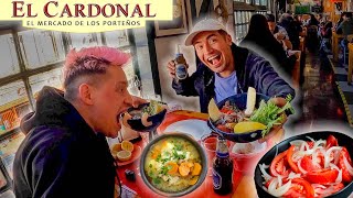 PROBANDO COMIDA EN EL MERCADO CARDONAL DE VALPARAÍSO🍽️ CON JOSÉ IGNACIO LUCERO🥗🥘 [upl. by Etoile43]