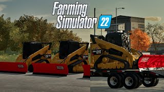 Farming Simulator 22  Snow Plowing Timelapse [upl. by Dode448]