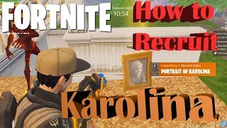 Finding Portrait of Karolina in Fortnite Save the World [upl. by Cliffes917]