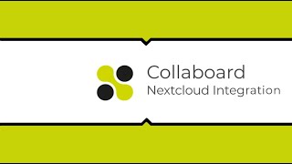 Collaboard Whiteboard Integration in Nextcloud English [upl. by Eetnuahs]