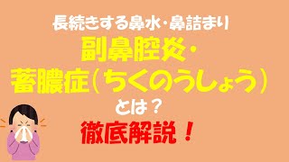 【現役医師が解説！】副鼻腔炎・蓄膿症について症状や治療法はどんなものがありますか？ [upl. by Sonitnatsok941]