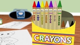 Counting Crayons Learn Numbers 110 [upl. by Rusel]