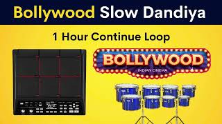 Bollywood Slow Dandiya Loop  1 Hour Continue [upl. by Selinski]