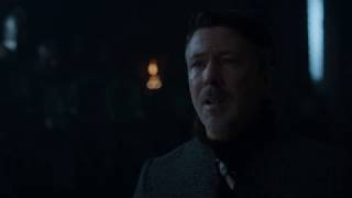 Bane of Thrones 7x07  Petyr quotCIAquot Baelish Death Scene [upl. by Nednarb]