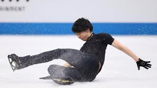 YUZURU HANYU QUAD AXEL ATTEMPT [upl. by Rafferty]