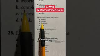 ASVAB AFQT Word Knowledge Vocab 27 army asvab [upl. by Ladnik]