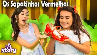 Os Sapatinhos Vermelhos  A Story Portuguese [upl. by Ravaj]