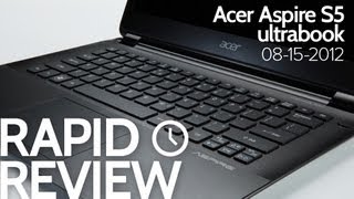 Acer Aspire S5 Review [upl. by Benia290]