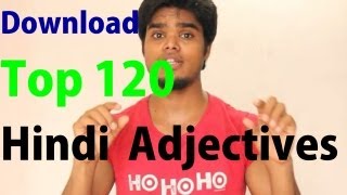 Download Top 120 Hindi Adjectives List [upl. by Mohammad]