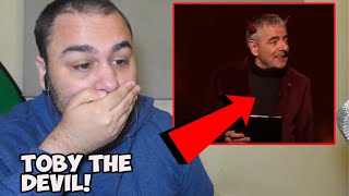 FIRST TIME WATCHING Rowan Atkinson Toby the Devil  We Are Most Amused and Amazed REACTION [upl. by Eidissac234]