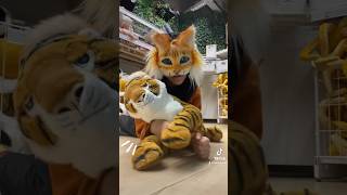 CAT AT IKEA   Show my tiktok some love  quadrobics therian alterhuman therianthropy [upl. by Akelahs]