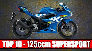 TOP 10 125CCM SUPERSPORT MOTORRÄDER 2023 [upl. by Airemat]