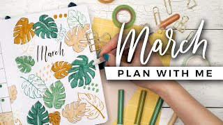 PLAN WITH ME  March 2020 Bullet Journal Setup [upl. by Annoet785]