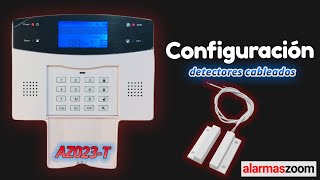 Configuración detectores cableados AZ023T [upl. by Ahsinuq122]