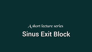 Sinus Exit Block ECG  ECG interpretation made easy Dysrhythmias [upl. by Asiilanna]