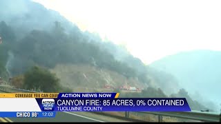 Canyon Fire 85 acres 0 contained [upl. by Anima]