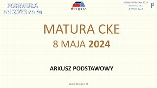 Matura MAJ 2024 matematyka podstawowa nowa formuła 2023  rozwiązania krok po kroku [upl. by Cutter]