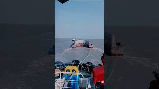 Towing Short video northsea ocean ship foryourpage viralvideo memes explorepage wave⚓🚢⚓🚢 [upl. by Nawor]