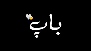 Bap🤍  black screen status  black screen status urdu  black screen poetry [upl. by Coad915]