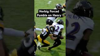 Nick Herbig forced a fumble within the 1st min of the game 😤PITvsCLE 1121 • 815 PM • Prime Video [upl. by Hakim]